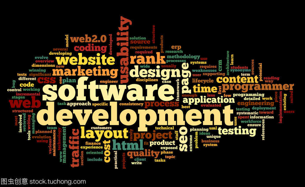 軟件開發(fā)概念在標(biāo)簽云